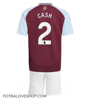 Aston Villa Matty Cash #2 Dětské Domácí Dres 2024-25 Krátký Rukáv (+ trenýrky)